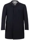 Thom Browne Chesterfield Overcoat Blue