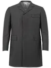 THOM BROWNE CHESTERFIELD OVERCOAT GREY