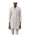 Thom Browne Chesterfield Wool Coat In White