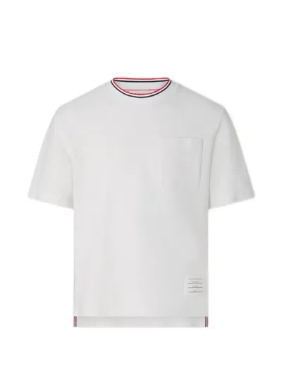 Thom Browne Chest-pocket T-shirt In White