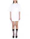 Thom Browne Women's Mini Chemiser Dress In White