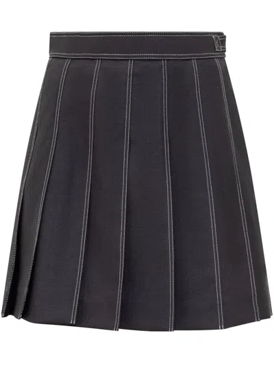 Thom Browne Chic Mini Skirt In Navy