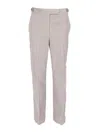 Thom Browne Chino Side Tab Trousers In Corduroy In Gris