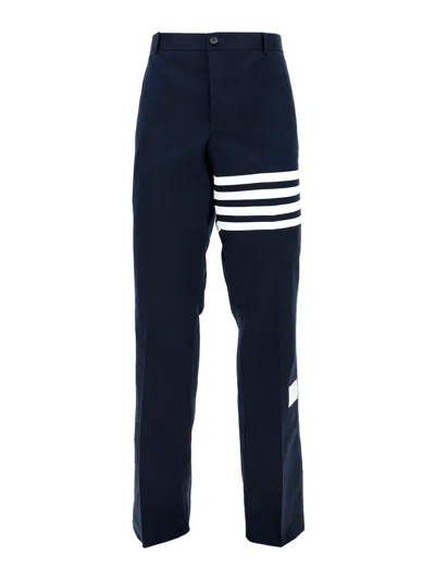 Thom Browne Chino Trousers In Navy