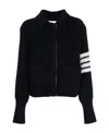 Thom Browne Chunky-knit Merino-wool Cardigan In Navy Blue