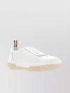 THOM BROWNE CHUNKY SOLE LOW-TOP SNEAKERS ROUND TOE