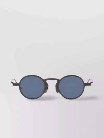 Thom Browne Circular Frame Sunglasses Metal Arms