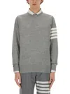 Thom Browne Classic 4-bar Mesh In Grey