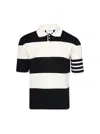 Thom Browne Milano Polo Shirt In Blue