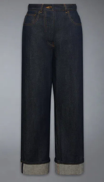 Thom Browne Classic 5 Pocket Denim Pant In Japanese Selvedge Denim In Black