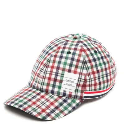 Thom Browne Classic 6 Panel Baseball Cap Men In Neutral