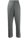 Thom Browne Classic Backstrap Turn-up Pants In Gray