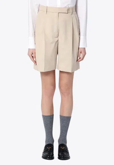 Thom Browne Classic Bermuda Shorts In Neutral