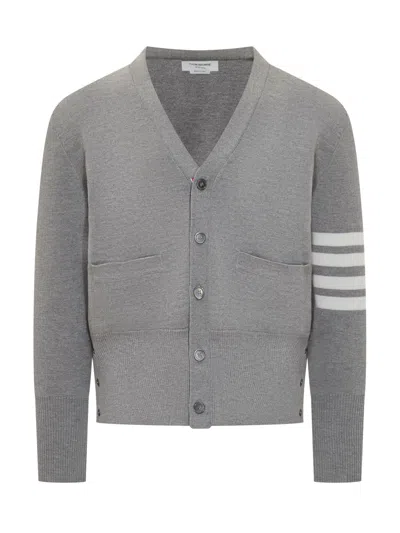 Thom Browne Classic Cardigan - Size L In Gray