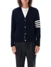 Thom Browne Sustainable Merino Classic Cardigan Sweater In Navy