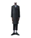 Thom Browne Classic Chesterfield Overcoat In Black