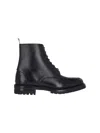 Thom Browne Black Commando Sole Apron Stitch Boots In Black