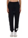 Thom Browne Tapered Grosgrain-trimmed Loopback Cotton-jersey Sweatpants