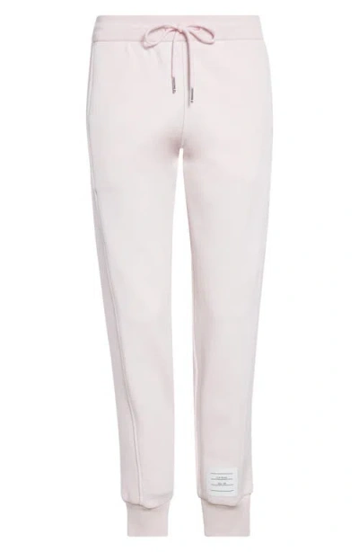 Thom Browne Classic Cotton Jersey Joggers In Pink