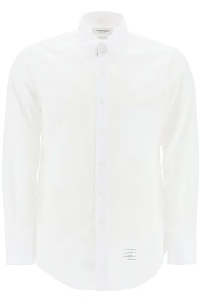 Thom Browne Classic Fit Oxford Shirt In White