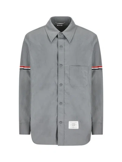 Thom Browne Classic Grey Buttoned Shirt For Men