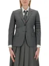 Thom Browne Tailored Grey Jacket With Notched Lapels