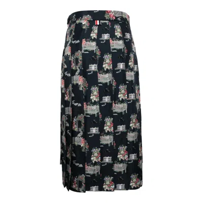 Thom Browne Classic Knee Length Dropped Skirt Women In Multi