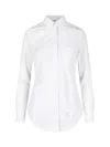 Thom Browne Classic Cotton Poplin Shirt For Women