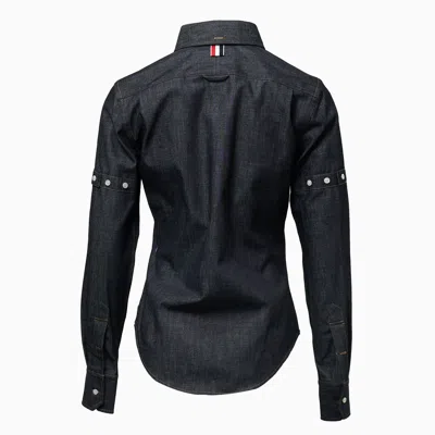 Thom Browne Classic Long Sleeve Point Collar Shirt
