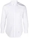 Thom Browne Classic L/s Bd Pc Shirt W/ Cf Gg Placket In Solid Poplin Clothing