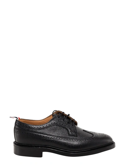 Thom Browne Classic Longwing Brogue Shoes In Black