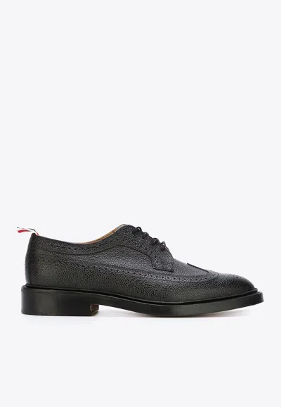 Thom Browne Classic Longwing  Brogue Shoes In Black