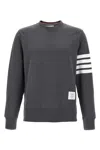 Thom Browne Classic Loopback 4-bar Sweatshirt Gray