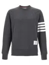 Thom Browne Classic Loopback 4-bar Sweatshirt Gray