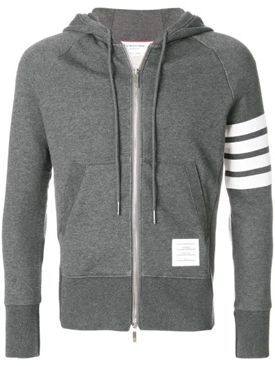 THOM BROWNE CLASSIC LOOPBACK 4-BAR ZIP HOODIE