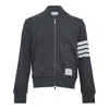 Thom Browne Classic Loopback 4-bar Bomber Men In Black