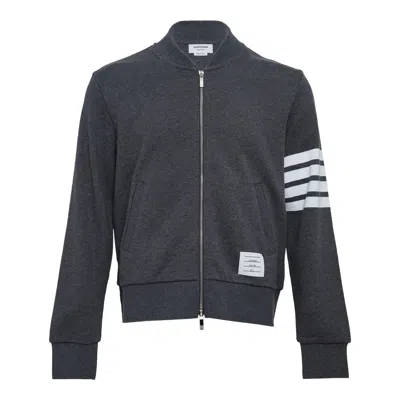 Thom Browne Classic Loopback 4-bar Bomber Men In Black