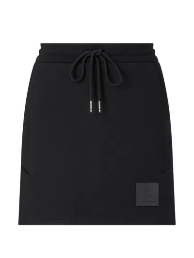 Thom Browne Classic Loopback Jersey Mini Skirt In Black