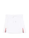Thom Browne Classic Loopback Mini Skirt In White