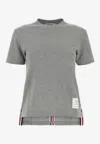 Thom Browne Classic Loopback Pique T-shirt In Gray