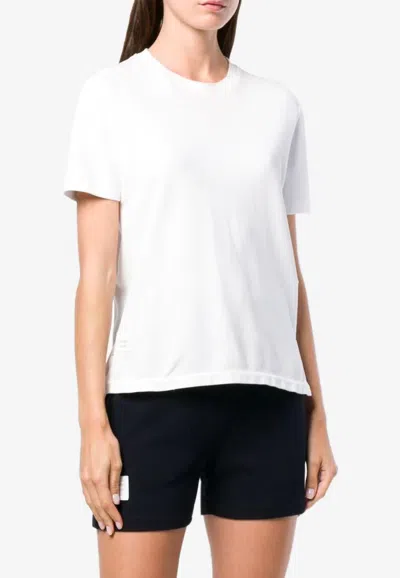 Thom Browne Classic Loopback Pique T-shirt In White