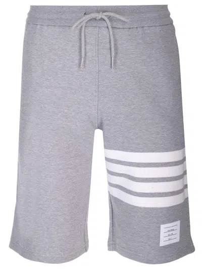 Thom Browne Classic Loopback Shorts In Gray