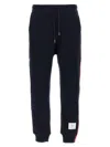 Thom Browne Tapered Grosgrain-trimmed Loopback Cotton-jersey Sweatpants