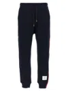 Thom Browne Classic Loopback Stripe' Joggers In Black