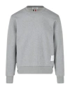 Thom Browne Center-back Stripe Jersey Pullover In Grey