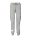 Thom Browne Classic Loopback Stripe Sweatpants In Gray