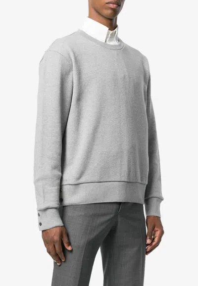 Thom Browne Classic Loopback Sweatshirt In Gray