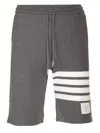 Thom Browne Dark Grey Classic Cotton Loopback Jersey 4-bar Sweatshort