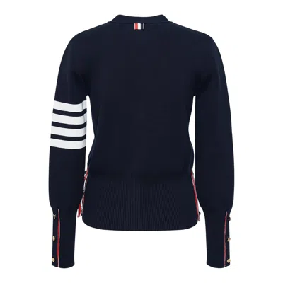 Thom Browne Classic Milano Stitch Cardigan Women In Blue