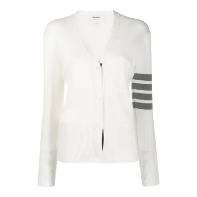 Thom Browne Classic Milano Stitch Cardigan Women In White